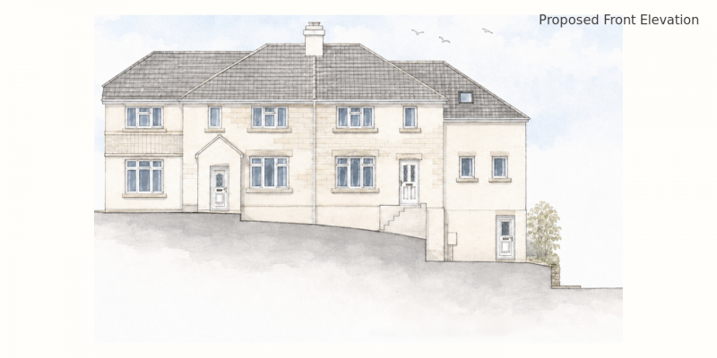 Ellis Avenue 4 2 Ellis Avenue Proposed Front Elevation Website