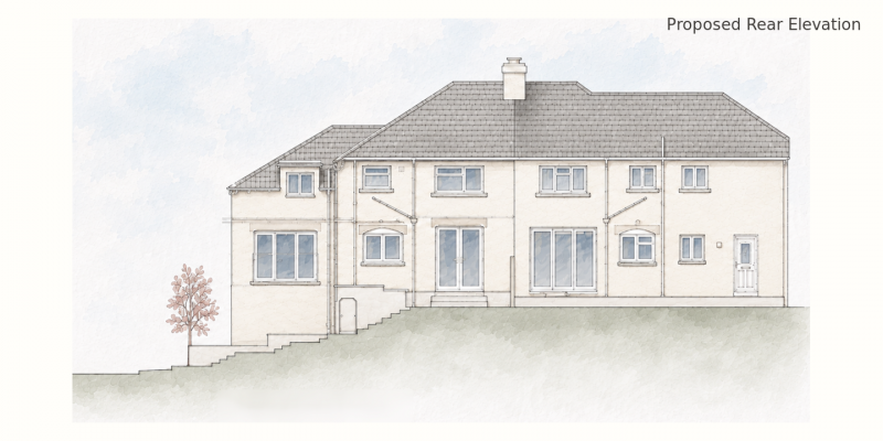 Ellis Avenue 5 2 Ellis Avenue Proposed Rear Elevation Website