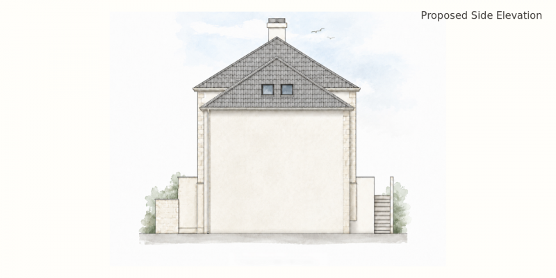 Ellis Avenue 6 2 Ellis Avenue Proposed Side Elevation Website