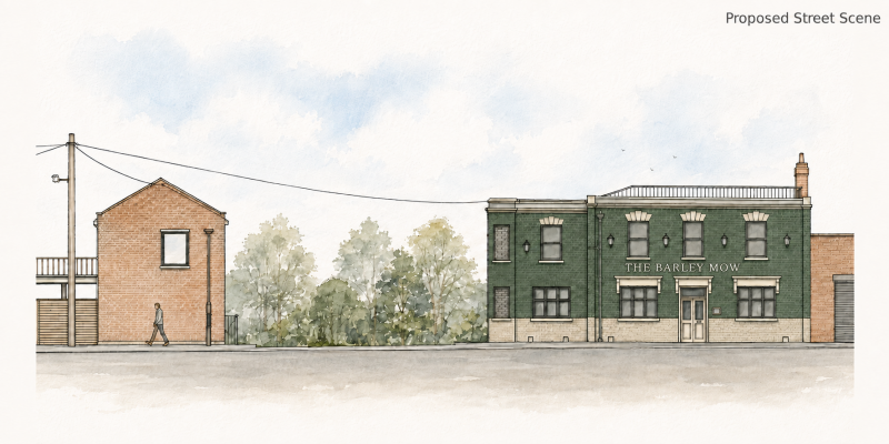 Barley Mow Street Scene