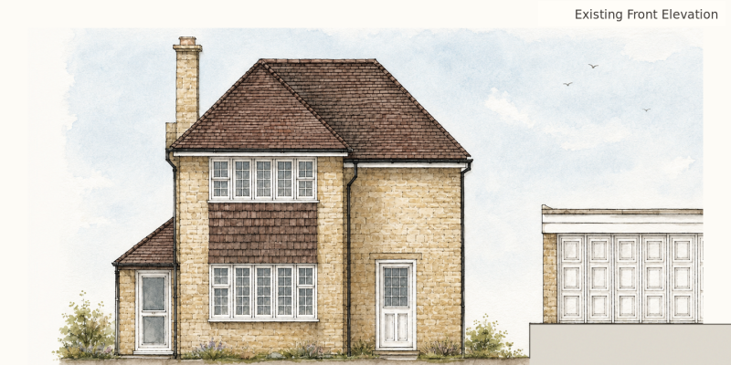 Existing Front Elevation