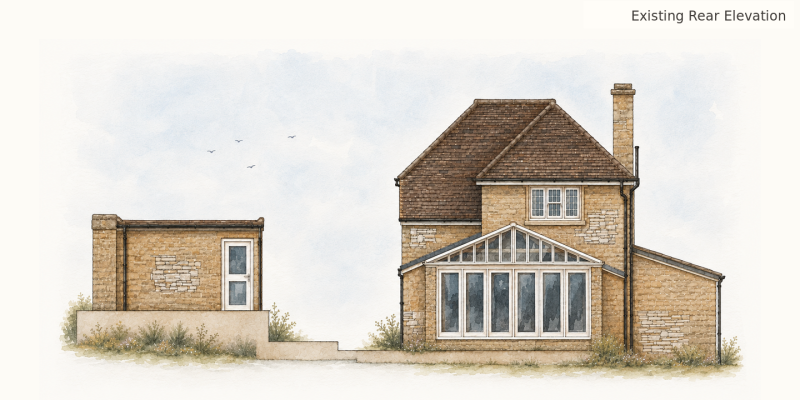 Existing Rear Elevation